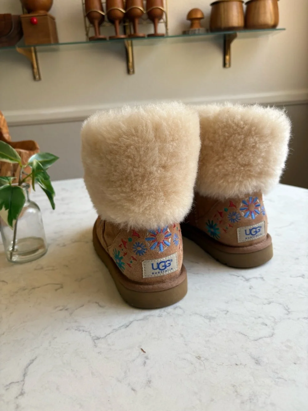 Embroidered Floral Ugg Boots 6